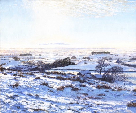Fellside Winter on canvas
